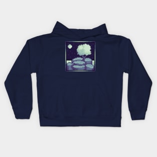 Midnight Cliffside Kids Hoodie